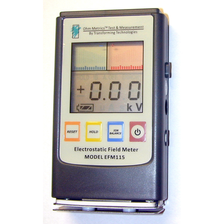 TRANSFORMING TECHNOLOGIES Pocket Static Field Meter And Ionizer Performance Analyzer EFM115